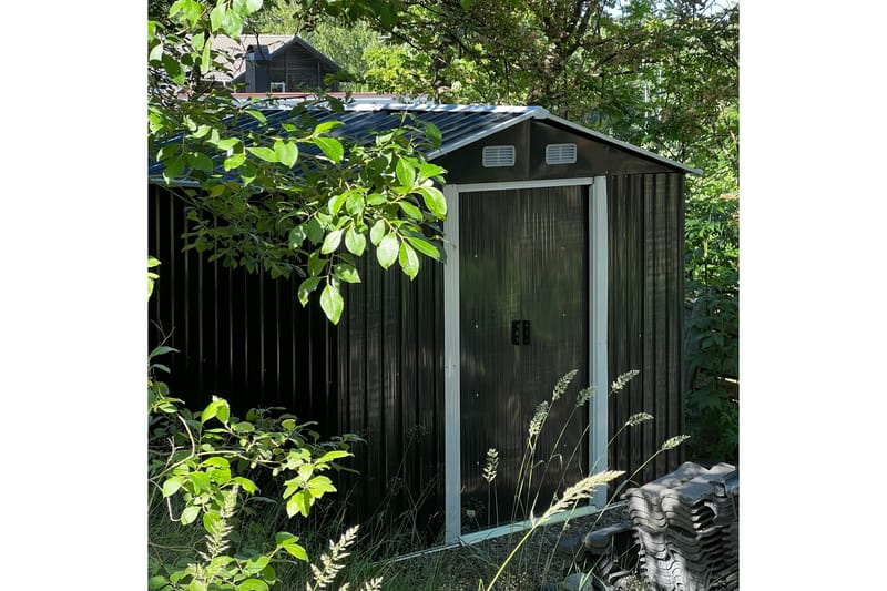 Redskabsskur 5,3 m² | Dobbelt skydedør | Basis inkl. - Have - Udestue & fritidshus - Opbevaringsskur & haveskur - Redskabskur