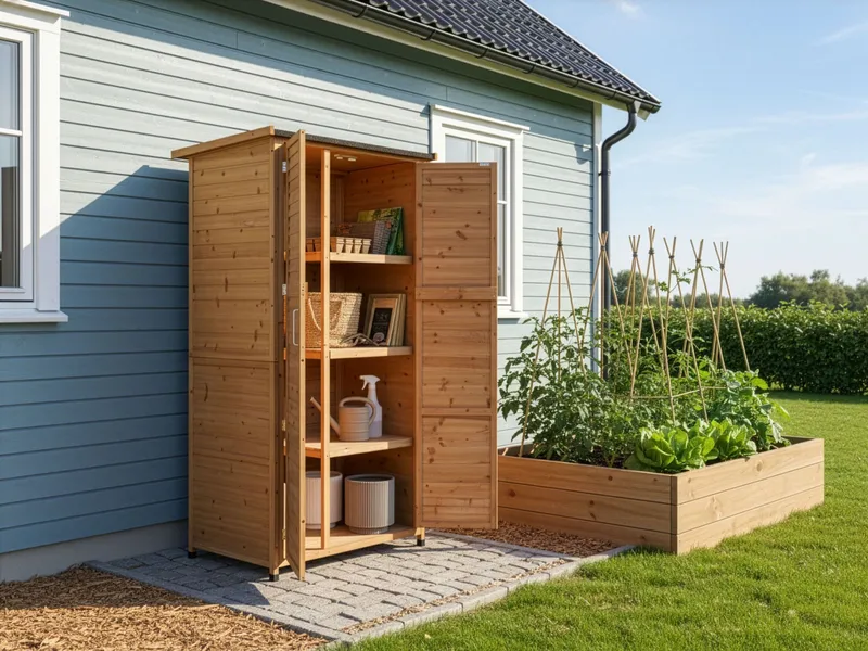 Redskabsskur Arsego 67x96 cm - Brun - Have - Udestue & fritidshus - Opbevaringsskur & haveskur - Redskabsskur