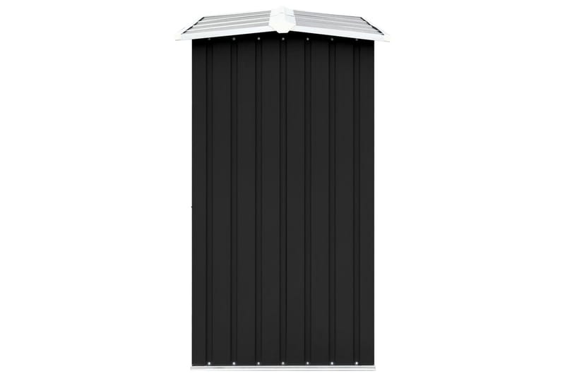 Brændeskur 330x92x153 cm Galvaniseret Stål Antracitgrå - Have - Udestue & fritidshus - Opbevaringsskur & haveskur - Redskabsskur