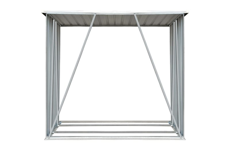 brændeskur til haven galvaniseret stål 163x83x154 cm grøn - Grøn - Have - Udestue & fritidshus - Opbevaringsskur & haveskur - Redskabsskur