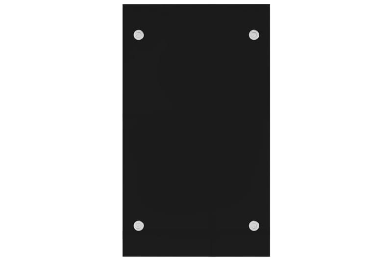 Brændestativ 40X35X60 cm Glas Sort - Have - Udestue & fritidshus - Opbevaringsskur & haveskur - Redskabsskur
