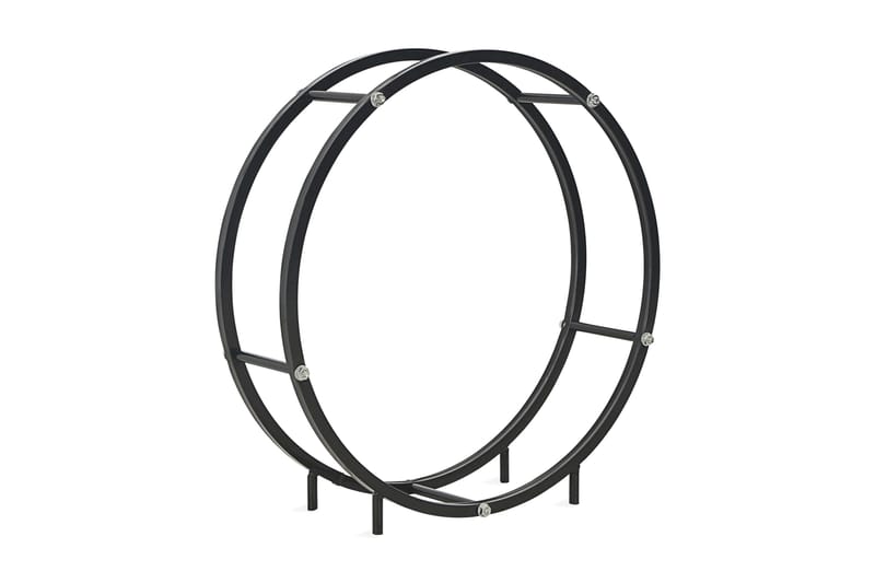 Brændestativ 70 X 20 X 70 Cm Stål Sort - Sort - Have - Udestue & fritidshus - Opbevaringsskur & haveskur - Redskabsskur