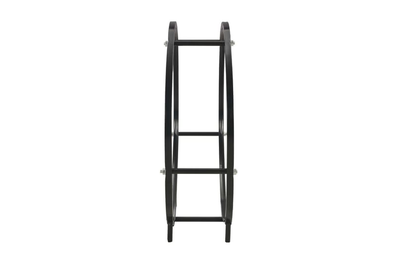 Brændestativ 70 X 20 X 70 Cm Stål Sort - Sort - Have - Udestue & fritidshus - Opbevaringsskur & haveskur - Redskabsskur