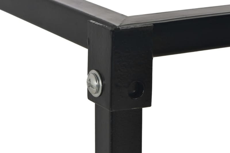 Brændestativ Med Bund 37 X 37 X 113 Cm Sort Stål - Sort - Have - Udestue & fritidshus - Opbevaringsskur & haveskur - Redskabsskur