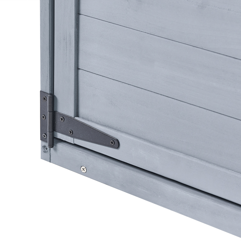 Redskabsskur Cengio 57x130 cm - Grå/Sort - Have - Udestue & fritidshus - Opbevaringsskur & haveskur - Redskabsskur