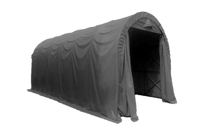 Fornorth Portabelt Garage 4x8 m - Grå - Have - Udestue & fritidshus - Opbevaringsskur & haveskur - Redskabsskur