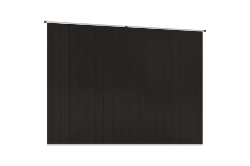 haveskur 195x198x159 cm galvaniseret stål brun - Brun - Have - Udestue & fritidshus - Opbevaringsskur & haveskur - Redskabsskur