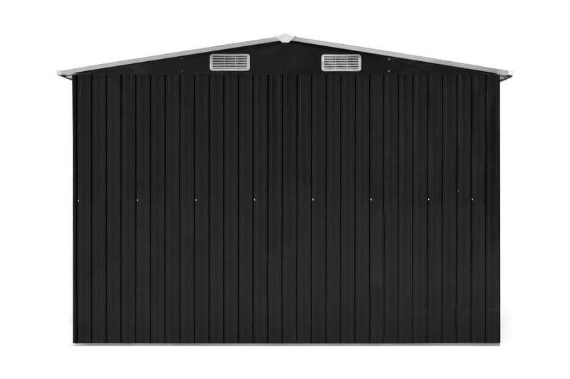 Haveskur 257x779x181 cm Galvaniseret Stål Antracitgrå - Antracit - Have - Udestue & fritidshus - Opbevaringsskur & haveskur - Redskabsskur