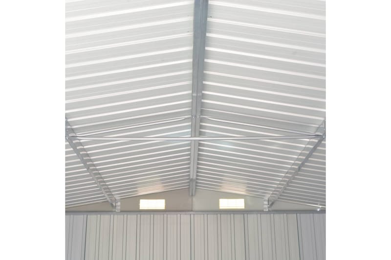 Haveskur 257x779x181 cm Galvaniseret Stål Brun - Brun - Have - Udestue & fritidshus - Opbevaringsskur & haveskur - Redskabsskur