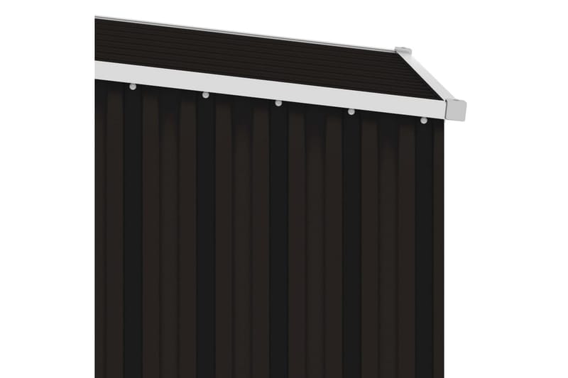 Haveskur 87x98x159 cm Galvaniseret Stål Brun - Have - Udestue & fritidshus - Opbevaringsskur & haveskur - Redskabsskur