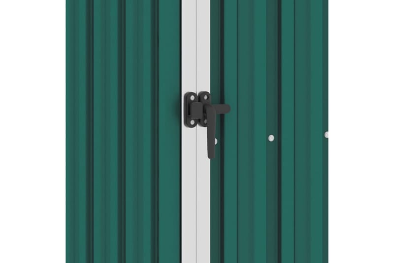 Haveskur 87x98x159 cm Galvaniseret Stål Grøn - Have - Udestue & fritidshus - Opbevaringsskur & haveskur - Redskabsskur
