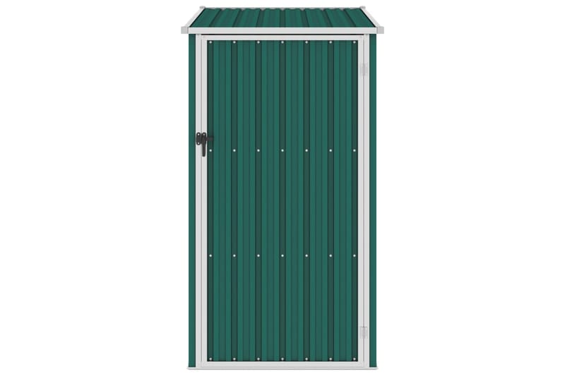 Haveskur 87x98x159 cm Galvaniseret Stål Grøn - Have - Udestue & fritidshus - Opbevaringsskur & haveskur - Redskabsskur