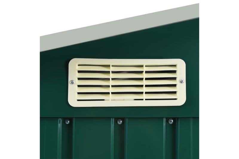 Haveskur Med Reol 205X130X183 cm Jern Grön - Have - Udestue & fritidshus - Opbevaringsskur & haveskur - Redskabsskur