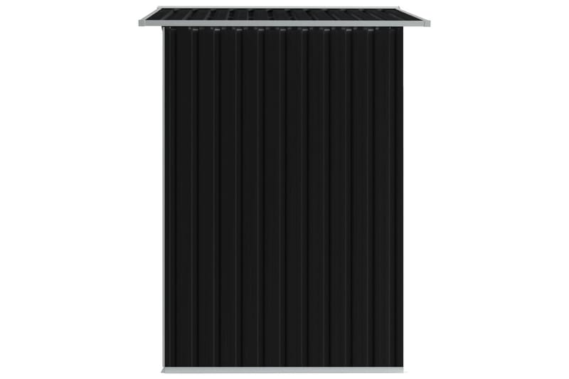 Opbevaringsskur Til Haven 204 X 132 X 186 Cm Stål Antracitgr - Grå - Have - Udestue & fritidshus - Opbevaringsskur & haveskur - Redskabsskur