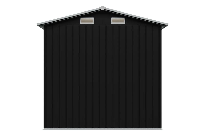 Opbevaringsskur Til Haven 204 X 132 X 186 Cm Stål Antracitgr - Grå - Have - Udestue & fritidshus - Opbevaringsskur & haveskur - Redskabsskur