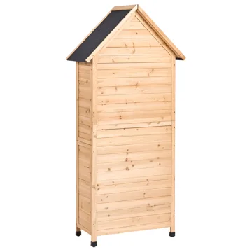 Redskabsskur Seniga 46x85 cm - Natur/Sort - Have - Udestue & fritidshus - Opbevaringsskur & haveskur - Redskabsskur