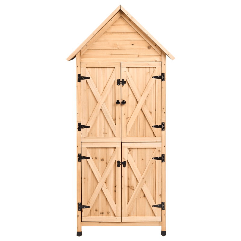 Redskabsskur Seniga 46x85 cm - Natur/Sort - Have - Udestue & fritidshus - Opbevaringsskur & haveskur - Redskabsskur