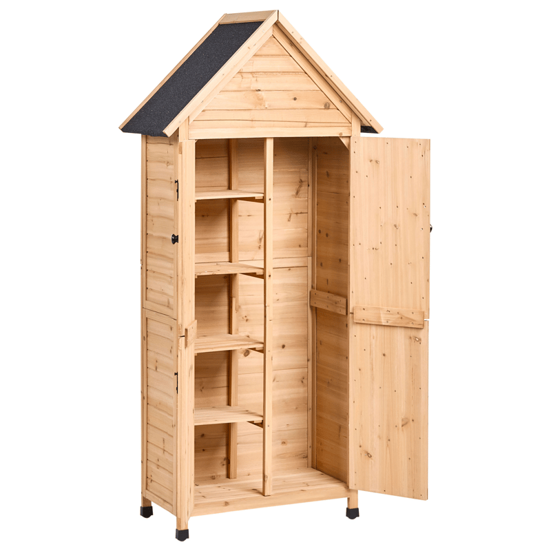 Redskabsskur Seniga 46x85 cm - Natur/Sort - Have - Udestue & fritidshus - Opbevaringsskur & haveskur - Redskabsskur