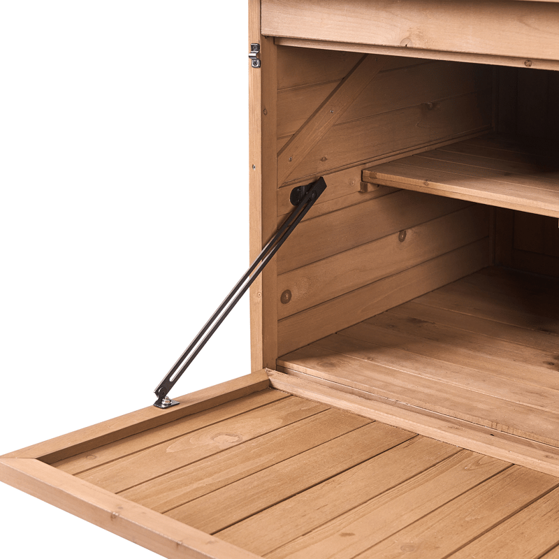 Redskabsskur Toffia 127 cm 66 cm - Brun - Have - Udestue & fritidshus - Opbevaringsskur & haveskur - Redskabsskur