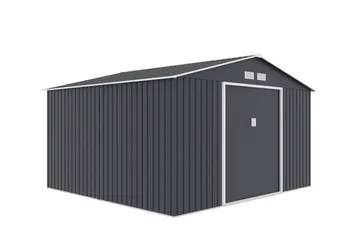 Skur og redskabsrum Jerone 11 m² Mørkegrå - Have - Udestue & fritidshus - Opbevaringsskur & haveskur - Redskabsskur
