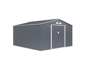 Skur og redskabsrum Jerone 13,2 m² Mørkegrå - Have - Udestue & fritidshus - Opbevaringsskur & haveskur - Redskabsskur