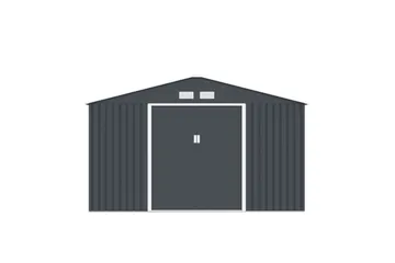 Skur og redskabsrum Jerone 15,3 m² Mørkegrå - Have - Udestue & fritidshus - Opbevaringsskur & haveskur - Redskabsskur