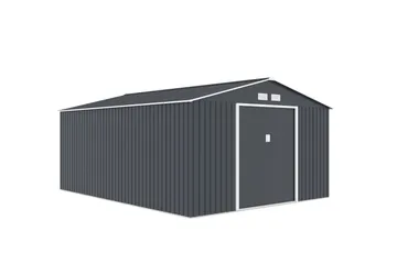 Skur og redskabsrum Jerone 15,3 m² Mørkegrå - Have - Udestue & fritidshus - Opbevaringsskur & haveskur - Redskabsskur