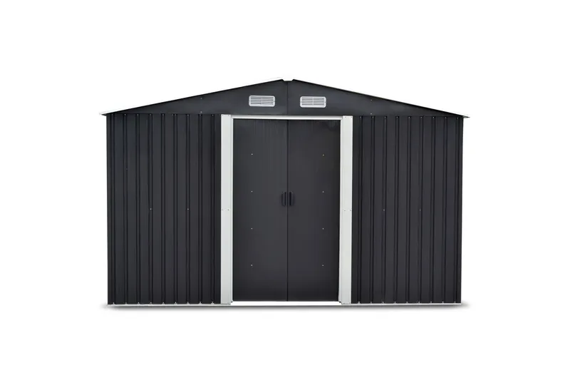 Skur og redskabsskur 12,5 m² | Dobbelt skydedør | Basis inkl. - Have - Udestue & fritidshus - Opbevaringsskur & haveskur - Redskabskur