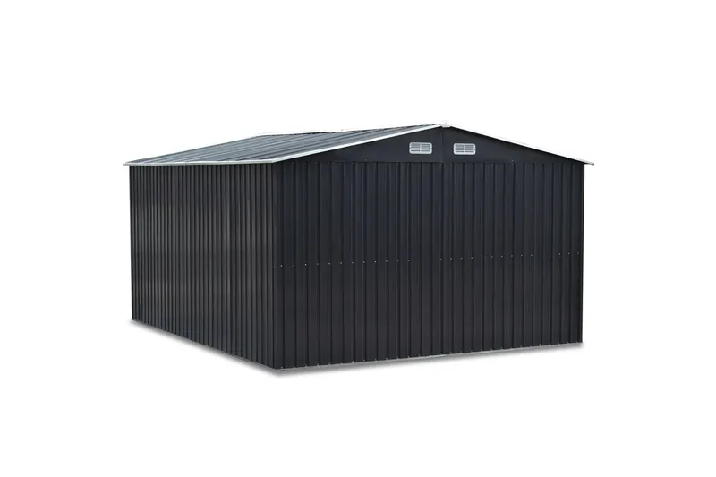 Skur og redskabsskur 12,5 m² | Dobbelt skydedør | Basis inkl. - Have - Udestue & fritidshus - Opbevaringsskur & haveskur - Redskabskur