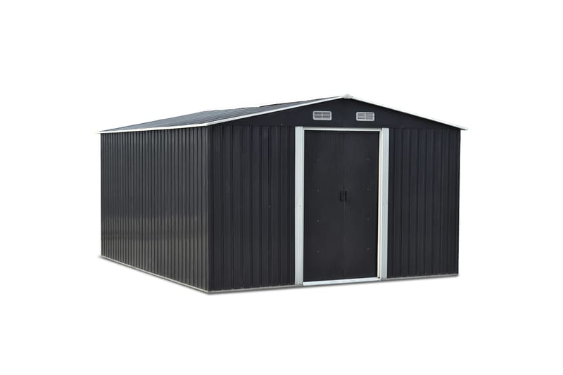 Skur og redskabsskur 12,5 m² | Dobbelt skydedør | Basis inkl., undefined
