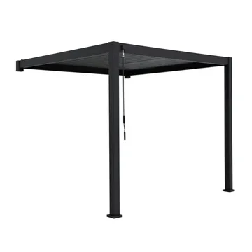 Pavillon Örnvik-111 3x4M vægmonteret - mørkegrå - Have - Udestue & fritidshus - Lysthus