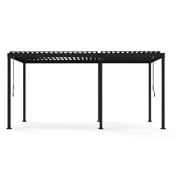Pavillon HOME4YOU Mirador-80 mørkegrå 3x5 m - Mørkegrå - Have - Udestue & fritidshus - Lysthus