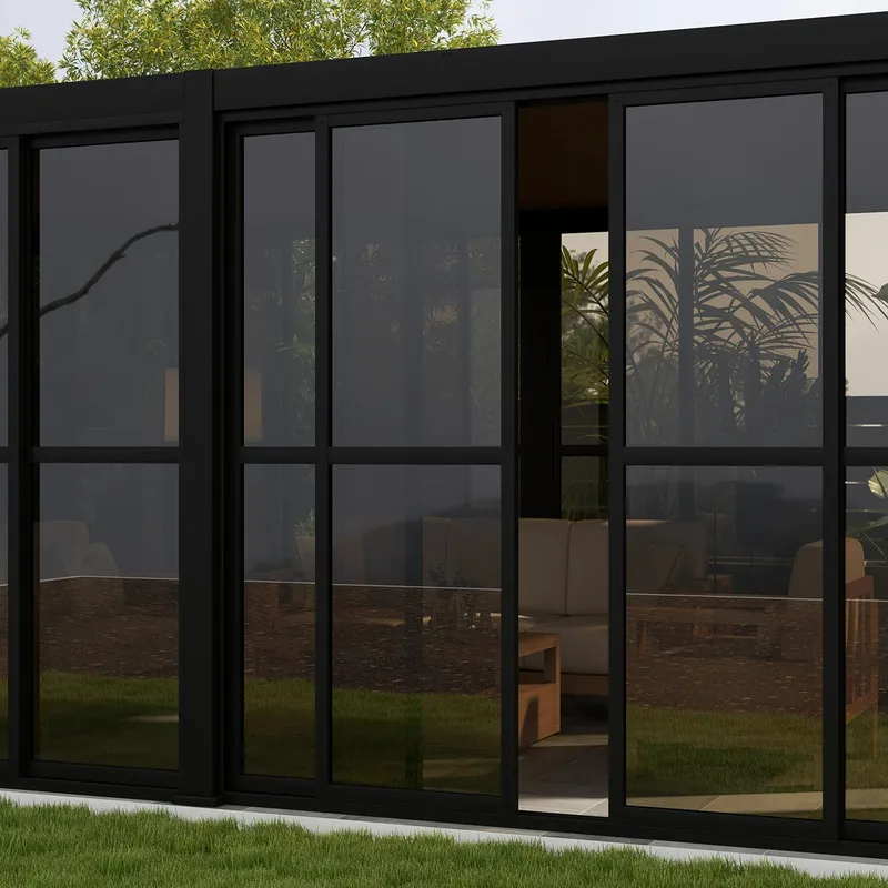 PC skydevæg til pavillon HOME4YOU Mirador-111 3 m, Mørkegrå