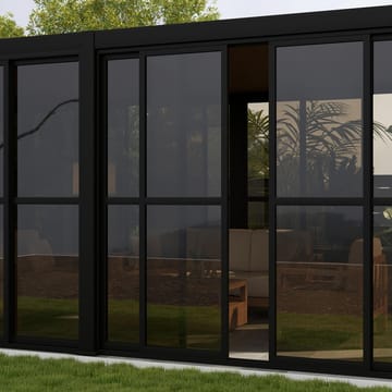 PC skydevæg til pavillon HOME4YOU Mirador-111 4 m - Mørkegrå - Have - Udestue & fritidshus - Lysthus