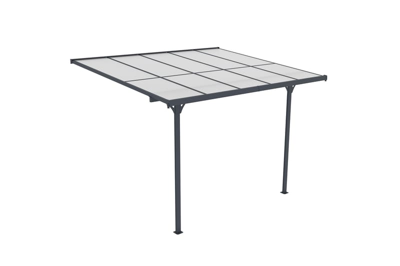Fornorth Terrassetag 313x254x220-260 cm - Mørk Grå - Have - Udestue & fritidshus - Samlesæt udestue - Udestuetag