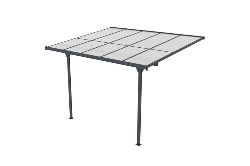 Fornorth Terrassetag 313x254x220-260 cm - Mørk Grå - Have - Udestue & fritidshus - Samlesæt udestue - Udestuetag