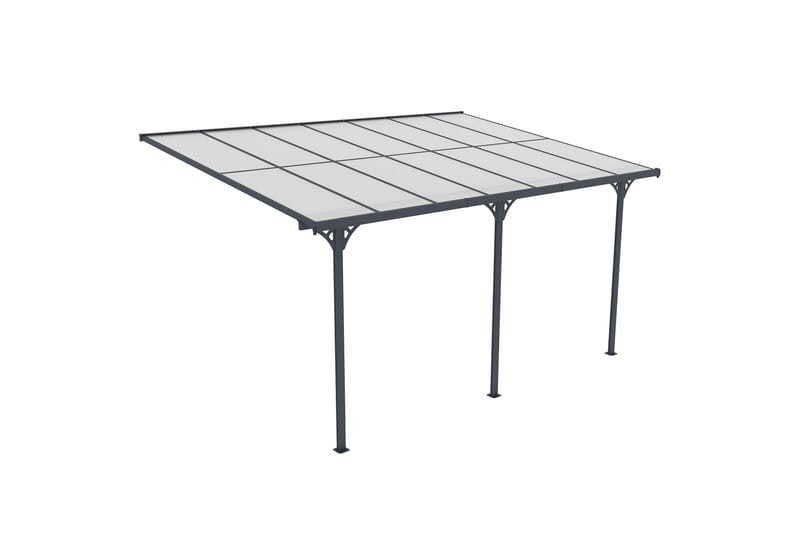 Fornorth Terrassetag 435x300x225-270 cm - Mørk Grå - Have - Udestue & fritidshus - Samlesæt udestue - Udestuetag