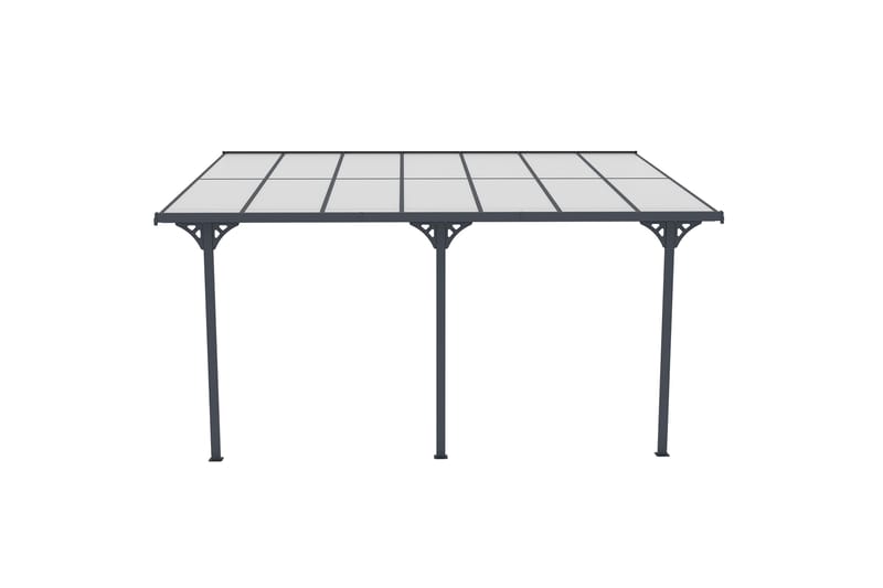 Fornorth Terrassetag 435x300x225-270 cm - Mørk Grå - Have - Udestue & fritidshus - Samlesæt udestue - Udestuetag
