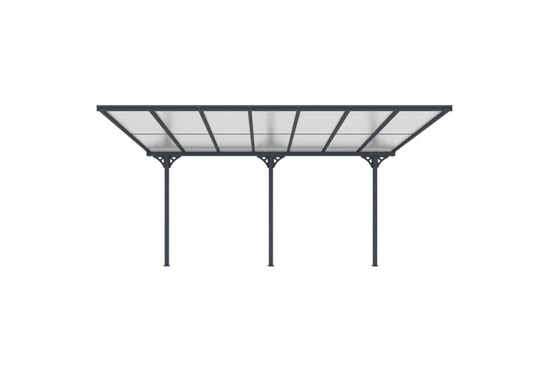 Fornorth Terrassetag 435x300x225-270 cm - Mørk Grå - Have - Udestue & fritidshus - Samlesæt udestue - Udestuetag