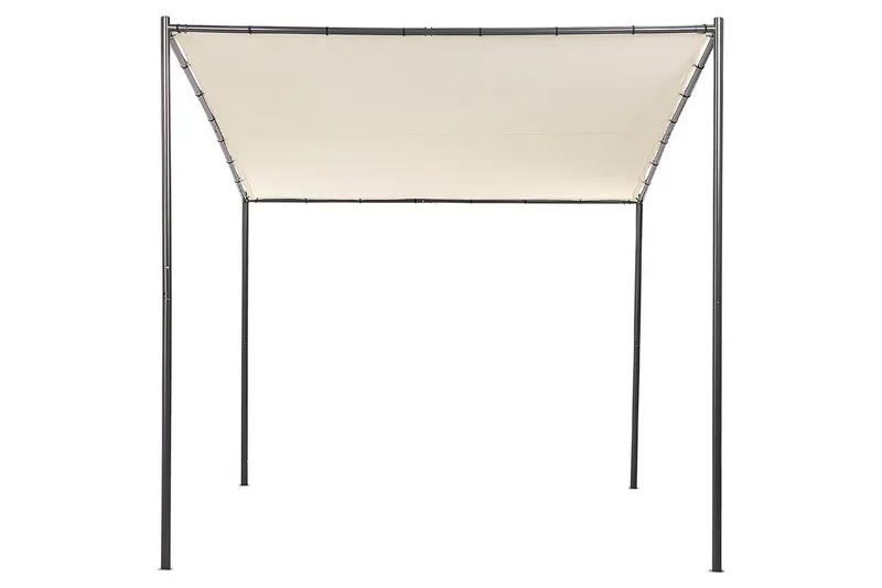 Trädgårdspergola Beliani Vimino Beige||Black - Havemøbler - Solafskærmning - Pergola