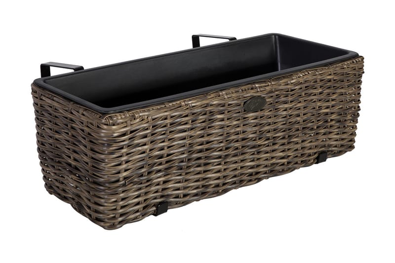 Altankasse Wicker mørkebrun - Havemøbler - Balkon - Balkon dyrkning - Altankasse