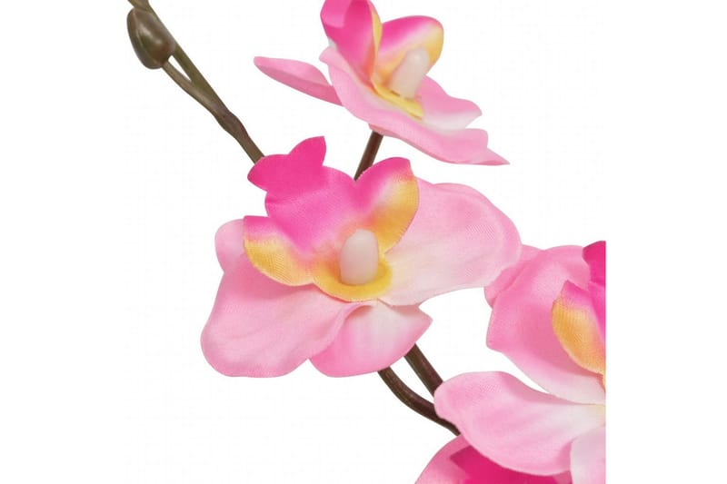 Kunstig Orkidéplante Med Urtepotte 30 Cm Pink - Flerfarvet - Havemøbler - Balkon - Balkon dyrkning - Balkonblomster
