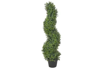 Konstgjord växt Beliani Buxus Spiral Tree 30x30x98 cm Green||Black - Boligtilbehør - Kunstige planter