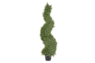 Konstgjord växt Beliani Cypress Spiral Tree Green||Black - Boligtilbehør - Kunstige planter