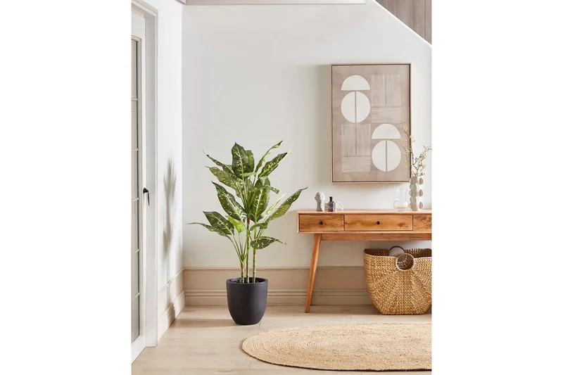 Konstgjord växt Beliani Dieffenbachia 55x55x110 cm Green||Black - Boligtilbehør - Kunstige planter