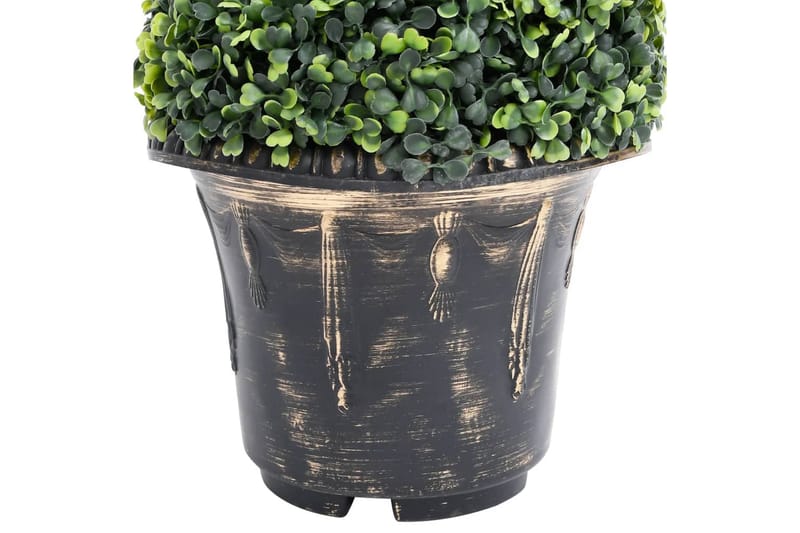 kunstig buksbom med krukke 117 cm spiralformet grøn - Grøn - Balkonblomster - Kunstige planter