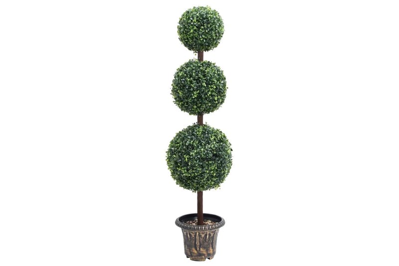 kunstig buksbom med krukke 118 cm kugleformet grøn - Grøn - Havemøbler - Balkon - Balkon dyrkning - Balkonblomster