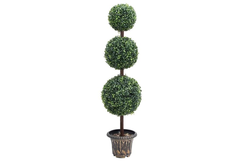 kunstig buksbom med krukke 118 cm kugleformet grøn - Grøn - Balkonblomster - Kunstige planter