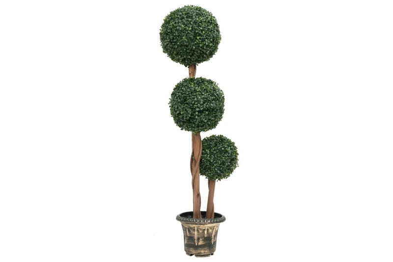kunstig buksbom med krukke 119 cm kugleformet grøn - Grøn - Balkonblomster - Kunstige planter
