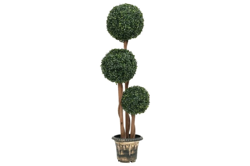 kunstig buksbom med krukke 119 cm kugleformet grøn - Grøn - Balkonblomster - Kunstige planter